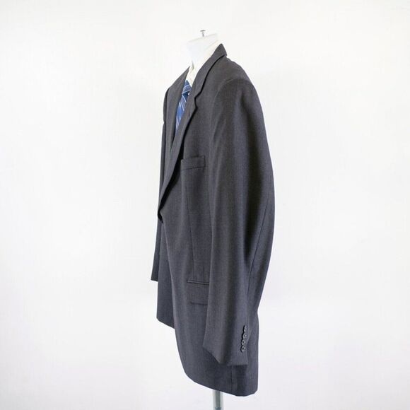 Hart Schaffner‎ Marx Gold Trumpeter Nordstrom Gray Wool 2 Button Blazer 44R - Picture 5 of 12
